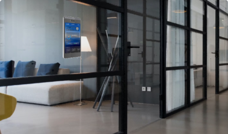 智慧會議室 智能會議協(xié)作 武智科技 大屏數(shù)據(jù)展示 多設備協(xié)同辦公;描述:武智科技智慧會議室的智能會議協(xié)作場景,通過大屏數(shù)據(jù)展示與多設備協(xié)同,提升會議效率。